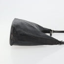 GUCCI GG Canvas Guccissima Shoulder Bag Leather Black Silver 257282 Auth ka4401-4