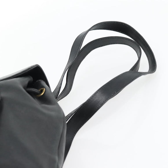 GUCCI Bamboo Rucksack Leder Schwarz Gold 003 2034 0030 Auth ka4402
