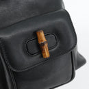 GUCCI Bamboo Rucksack Leder Schwarz Gold 003 2034 0030 Auth ka4402-18