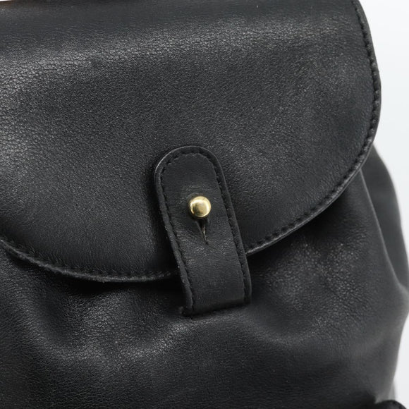 GUCCI Bamboo Rucksack Leder Schwarz Gold 003 2034 0030 Auth ka4402