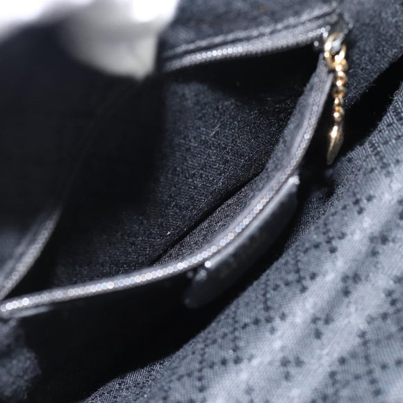 GUCCI Bamboo Rucksack Leder Schwarz Gold 003 2034 0030 Auth ka4402