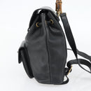 GUCCI Bamboo Rucksack Leder Schwarz Gold 003 2034 0030 Auth ka4402-4