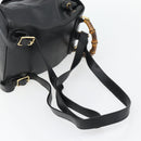 GUCCI Bamboo Rucksack Leder Schwarz Gold 003 2034 0030 Auth ka4402-9