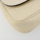 GUCCI Chain Soho Shoulder Bag Leather Outlet White Gold 536224 Auth ka4403A-15