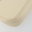 GUCCI Chain Soho Shoulder Bag Leather Outlet White Gold 536224 Auth ka4403A-17