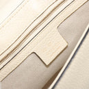 GUCCI Chain Soho Shoulder Bag Leather Outlet White Gold 536224 Auth ka4403A-18