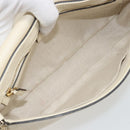 GUCCI Chain Soho Shoulder Bag Leather Outlet White Gold 536224 Auth ka4403A-11