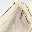 GUCCI Chain Soho Shoulder Bag Leather Outlet White Gold 536224 Auth ka4403A-20
