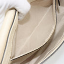 GUCCI Chain Soho Shoulder Bag Leather Outlet White Gold 536224 Auth ka4403A-22