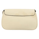GUCCI Chain Soho Shoulder Bag Leather Outlet White Gold 536224 Auth ka4403A-2