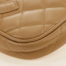 CHANEL Chain Shoulder Bag Caviar Skin Beige Gold CC Auth ka4405V-18