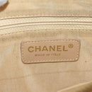 CHANEL Chain Shoulder Bag Caviar Skin Beige Gold CC Auth ka4405V-23