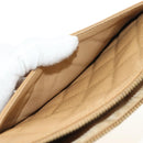 CHANEL Chain Shoulder Bag Caviar Skin Beige Gold CC Auth ka4405V-28