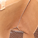 CELINE Macadam Canvas Tote Bag PVC Leather Brown Gold Auth ka4407-16