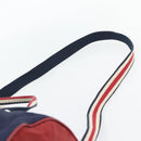 GUCCI Hand Bag Nylon 2way Navy Red 189657 Auth ka4408-15