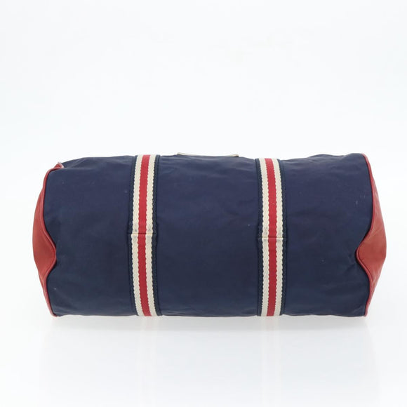 GUCCI Hand Bag Nylon 2way Navy Red 189657 Auth ka4408