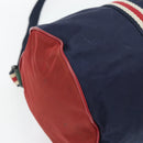 GUCCI Hand Bag Nylon 2way Navy Red 189657 Auth ka4408-17