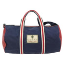 GUCCI Hand Bag Nylon 2way Navy Red 189657 Auth ka4408-13