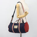 GUCCI Hand Bag Nylon 2way Navy Red 189657 Auth ka4408-24