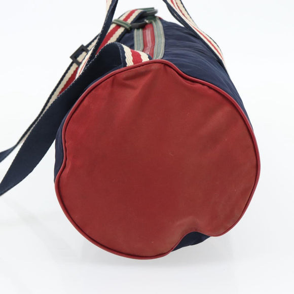 GUCCI Hand Bag Nylon 2way Navy Red 189657 Auth ka4408