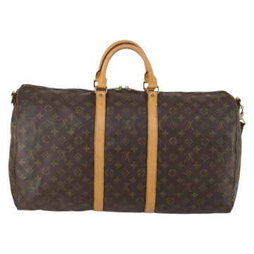 LOUIS VUITTON Monogram Keepall Bandouliere 55 Boston Bag M41414 LV Auth ka441 - 0
