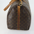 LOUIS VUITTON Monogram Keepall Bandouliere 55 Boston Bag M41414 LV Auth ka441-3