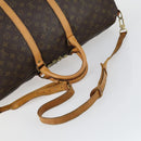 LOUIS VUITTON Monogram Keepall Bandouliere 55 Boston Bag M41414 LV Auth ka441-7