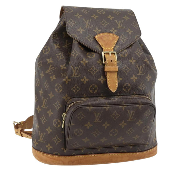 LOUIS VUITTON Monogram Montsouris GM Backpack M51135 LV Auth ka4411