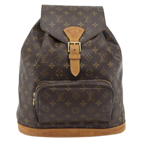 LOUIS VUITTON Monogram Montsouris GM Backpack M51135 LV Auth ka4411