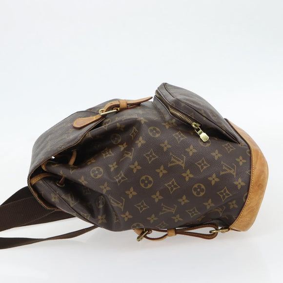 LOUIS VUITTON Monogram Montsouris GM Backpack M51135 LV Auth ka4411