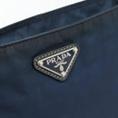 PRADA Shoulder Bag Nylon Navy Silver Auth ka4414A-17