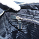 PRADA Shoulder Bag Nylon Navy Silver Auth ka4414A-22