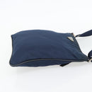 PRADA Shoulder Bag Nylon Navy Silver Auth ka4414A-4