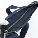 PRADA Shoulder Bag Nylon Navy Silver Auth ka4414A-6
