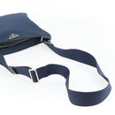 PRADA Shoulder Bag Nylon Navy Silver Auth ka4414A-7