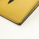 FENDI Bugs Monster Schoudertas Leer Zwart Zilver Auth ka4417M-15
