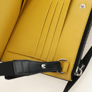 FENDI Bugs Monster Schoudertas Leer Zwart Zilver Auth ka4417M-26