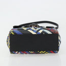 Gianni Versace Hand Bag Leather 2way Multicolor Silver Auth ka4419-11