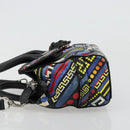 Gianni Versace Hand Bag Leather 2way Multicolor Silver Auth ka4419-5