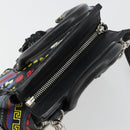 Gianni Versace Hand Bag Leather 2way Multicolor Silver Auth ka4419-6