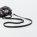 Gianni Versace Hand Bag Leather 2way Multicolor Silver Auth ka4419-9