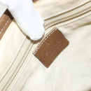 GUCCI Diamante Shoulder Bag Canvas Leather Brown Silver 295679 Auth ka4421-18