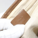 GUCCI Diamante Shoulder Bag Canvas Leather Brown Silver 295679 Auth ka4421-12