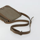 GUCCI Diamante Shoulder Bag Canvas Leather Brown Silver 295679 Auth ka4421-7
