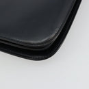 GUCCI Hand Bag Leather Navy Gold Auth ka4422-16