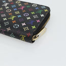 LOUIS VUITTON Monogram Multicolore Zippy Geldbörse Schwarz M60243 LV Auth ka4424-15
