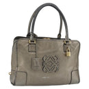 LOEWE Amazona 36 Hand Bag Suede Bronze Gold Auth ka4425-1