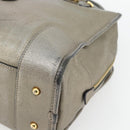 LOEWE Amazona 36 Hand Bag Suede Bronze Gold Auth ka4425-14
