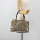 LOEWE Amazona 36 Hand Bag Suede Bronze Gold Auth ka4425-26