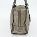 LOEWE Amazona 36 Hand Bag Suede Bronze Gold Auth ka4425-3